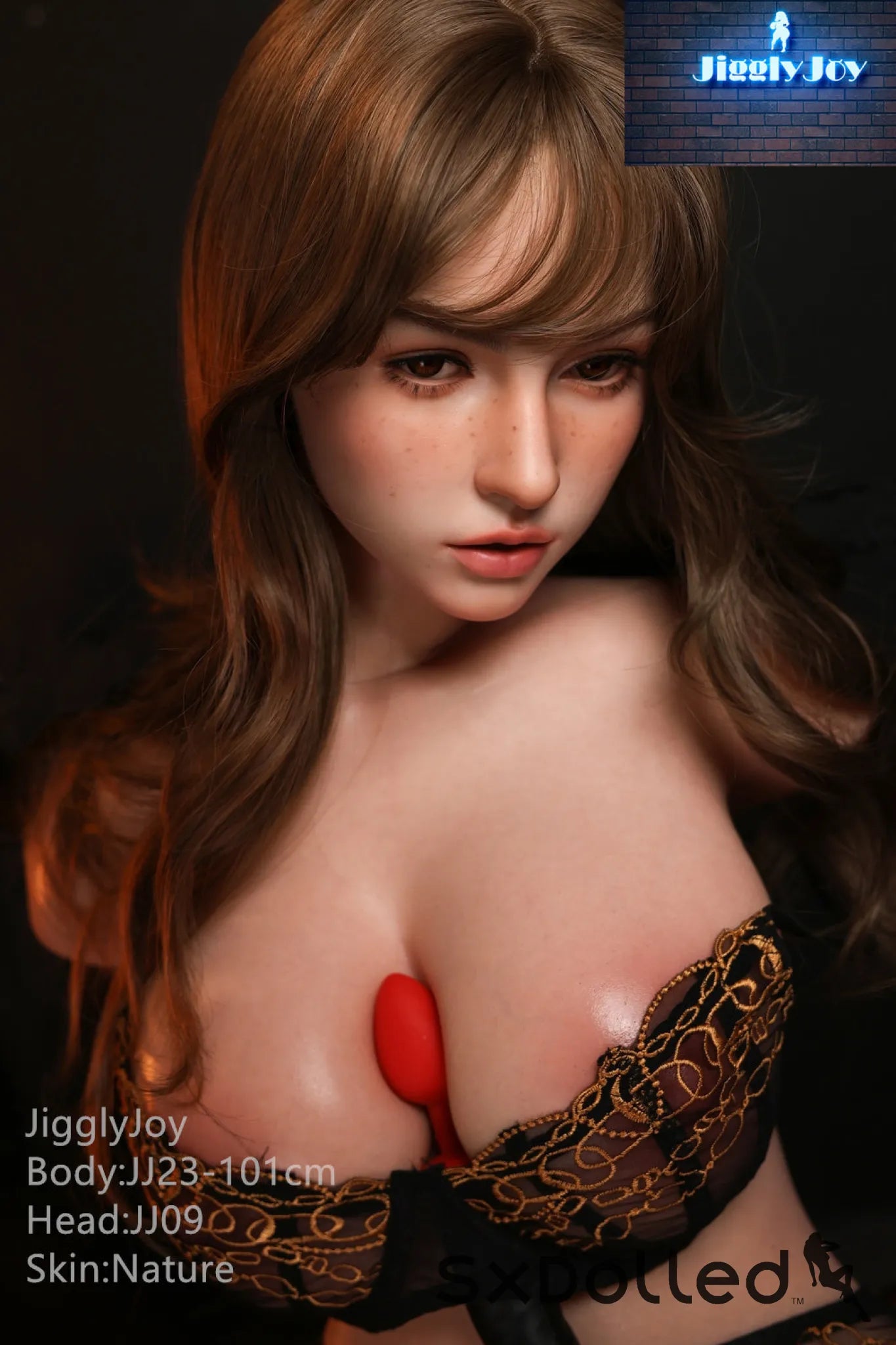 Winnie A (F-Cup) (101cm) | Caucasian Sex Doll Torso | JigglyJoy F-Cup / 101cm / Brunette Sex Torso