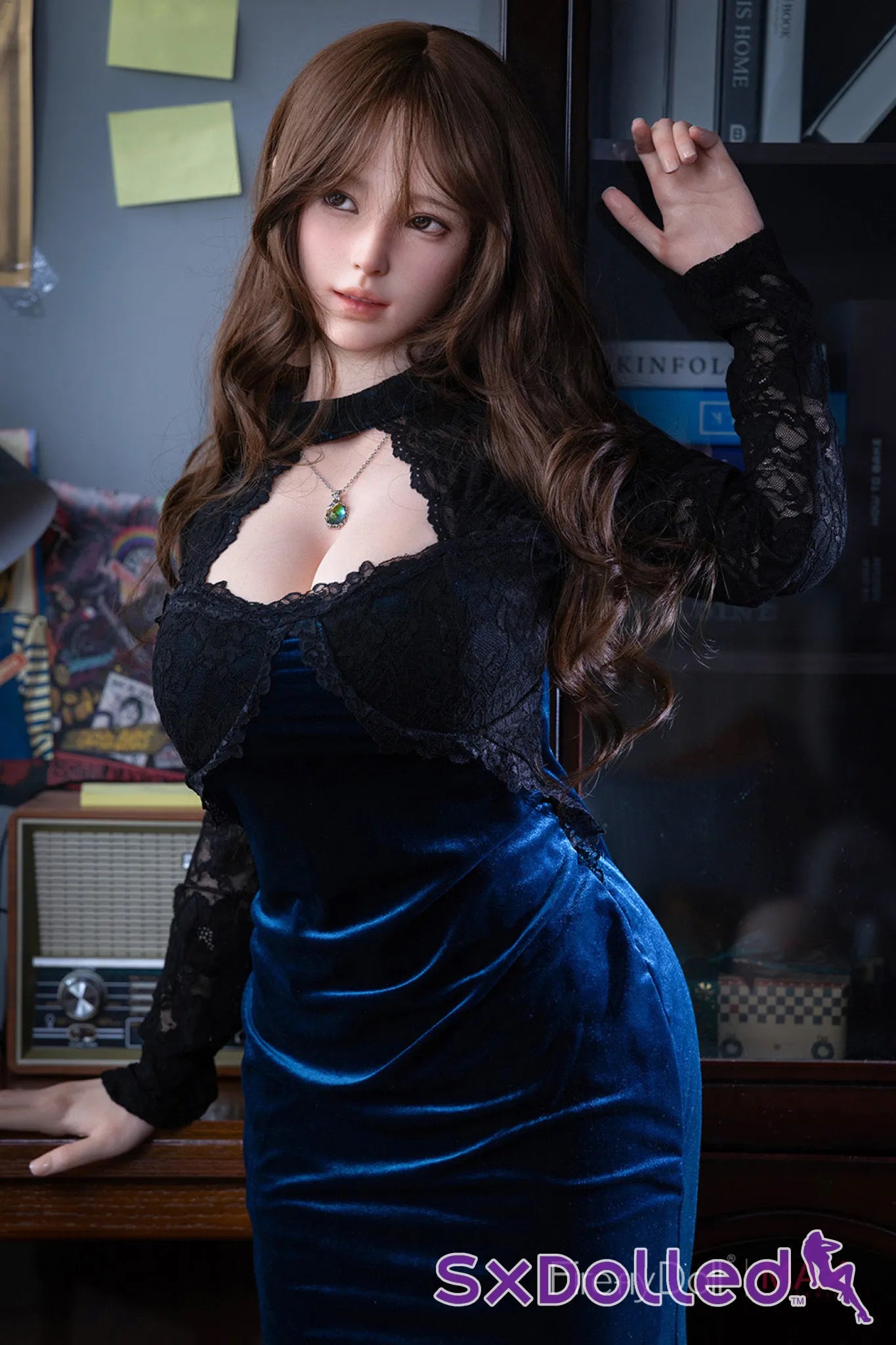 Yelan (I-Cup) (160cm) | Blue Cheongsam Sex Doll | Firefly Diary | MAX Series - I-Cup / 160cm / Brunette - Sex Doll