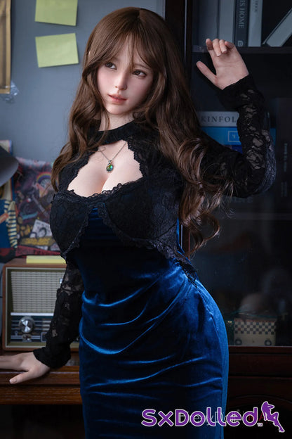 Yelan (I-Cup) (160cm) | Blue Cheongsam Sex Doll | Firefly Diary | MAX Series - I-Cup / 160cm / Brunette - Sex Doll