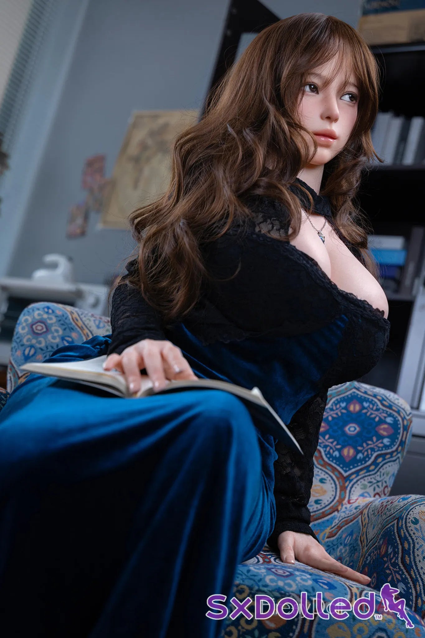 Yelan (I-Cup) (160cm) | Blue Cheongsam Sex Doll | Firefly Diary | MAX Series - I-Cup / 160cm / Brunette - Sex Doll