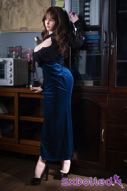 Yelan (I-Cup) (160cm) | Blue Cheongsam Sex Doll | Firefly Diary | MAX Series - I-Cup / 160cm / Brunette - Sex Doll
