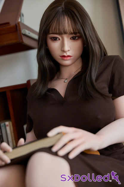 Yuan-2 (E-Cup) (154cm) | Busty Brunette Asian Sex Doll | Starpery - E-Cup / 154cm / Brunette - Sex Doll
