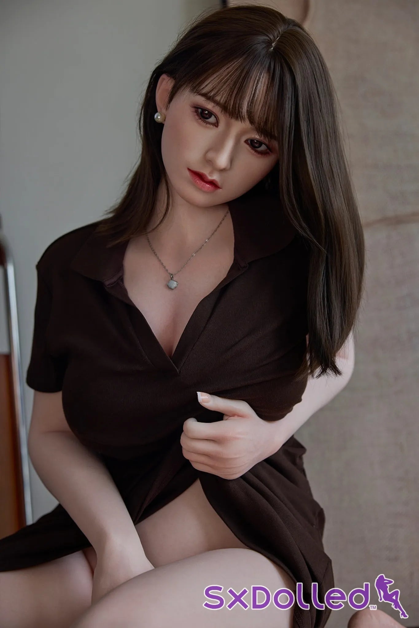 Yuan-2 (E-Cup) (154cm) | Busty Brunette Asian Sex Doll | Starpery - E-Cup / 154cm / Brunette - Sex Doll