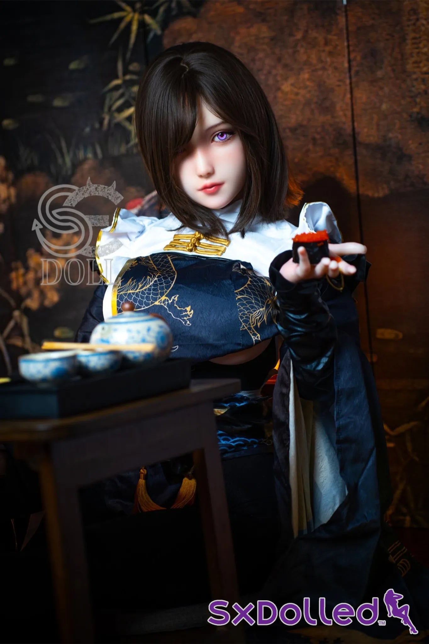 Yukki.I A (D Cup) (155cm) | Caucasian Purple Eyed Sex Doll | SE Doll D Cup / 155cm / Brunette Sex Doll
