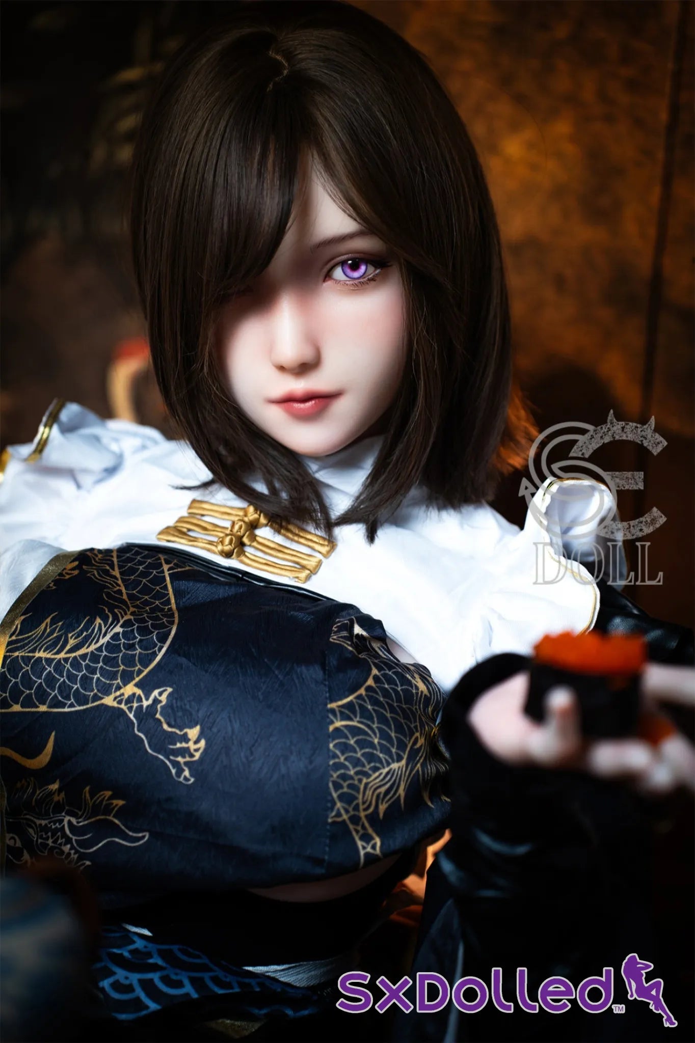 Yukki.I A (D Cup) (155cm) | Caucasian Purple Eyed Sex Doll | SE Doll D Cup / 155cm / Brunette Sex Doll