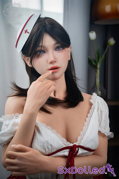 Yuuka.K (C-Cup) (163cm) | Freckled Nurse Cosplay Sex Doll | SE Doll C-Cup / 163cm / Black Sex Doll