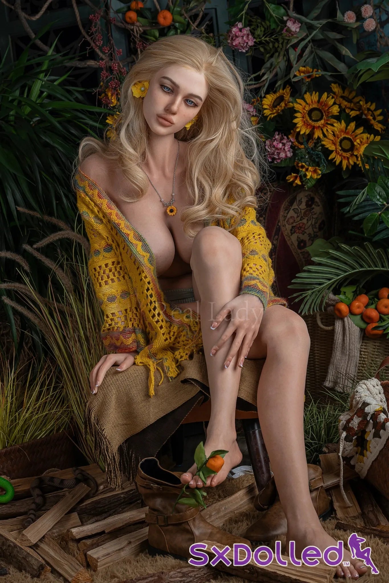 Zafina (J-Cup) (168cm) | Blonde Blue Eyed Sex Doll | Real Lady J-Cup / 168cm / Blonde Sex Doll