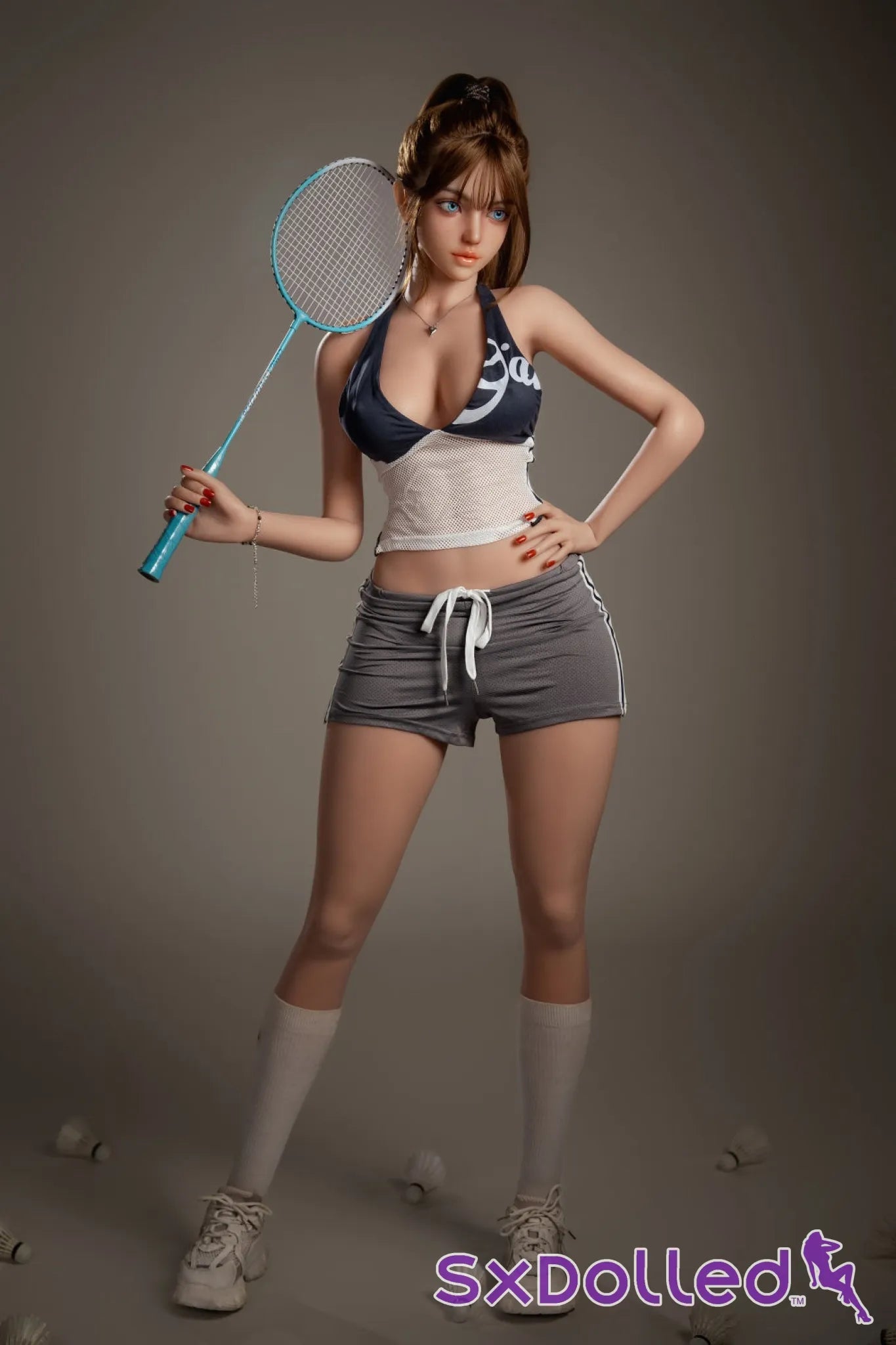 Zeki (E-Cup) (163cm) | Young Badminton Champion Sex Doll | HR Doll - E-Cup / 163cm / Brunette - Sex Doll