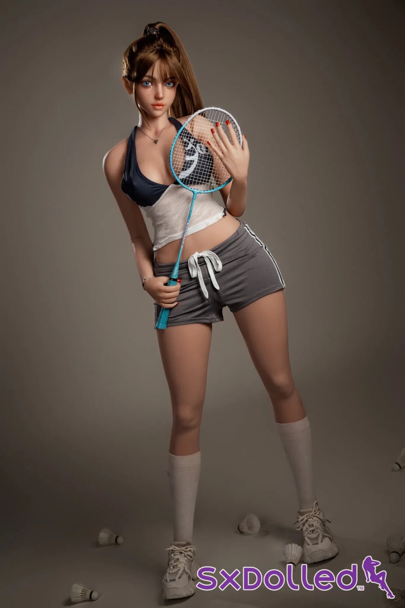 Zeki (E-Cup) (163cm) | Young Badminton Champion Sex Doll | HR Doll - E-Cup / 163cm / Brunette - Sex Doll
