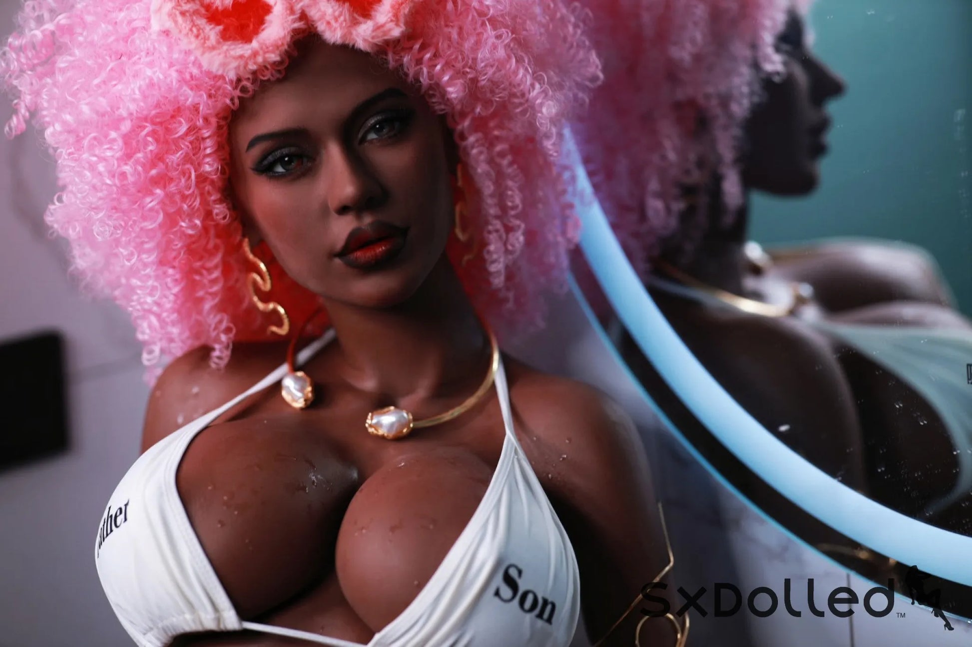 Zelitha (H-Cup) (162cm) | Slim Pink Afro Ebony Sex Doll | Fire Doll H-Cup / 162cm / Pink Sex Doll
