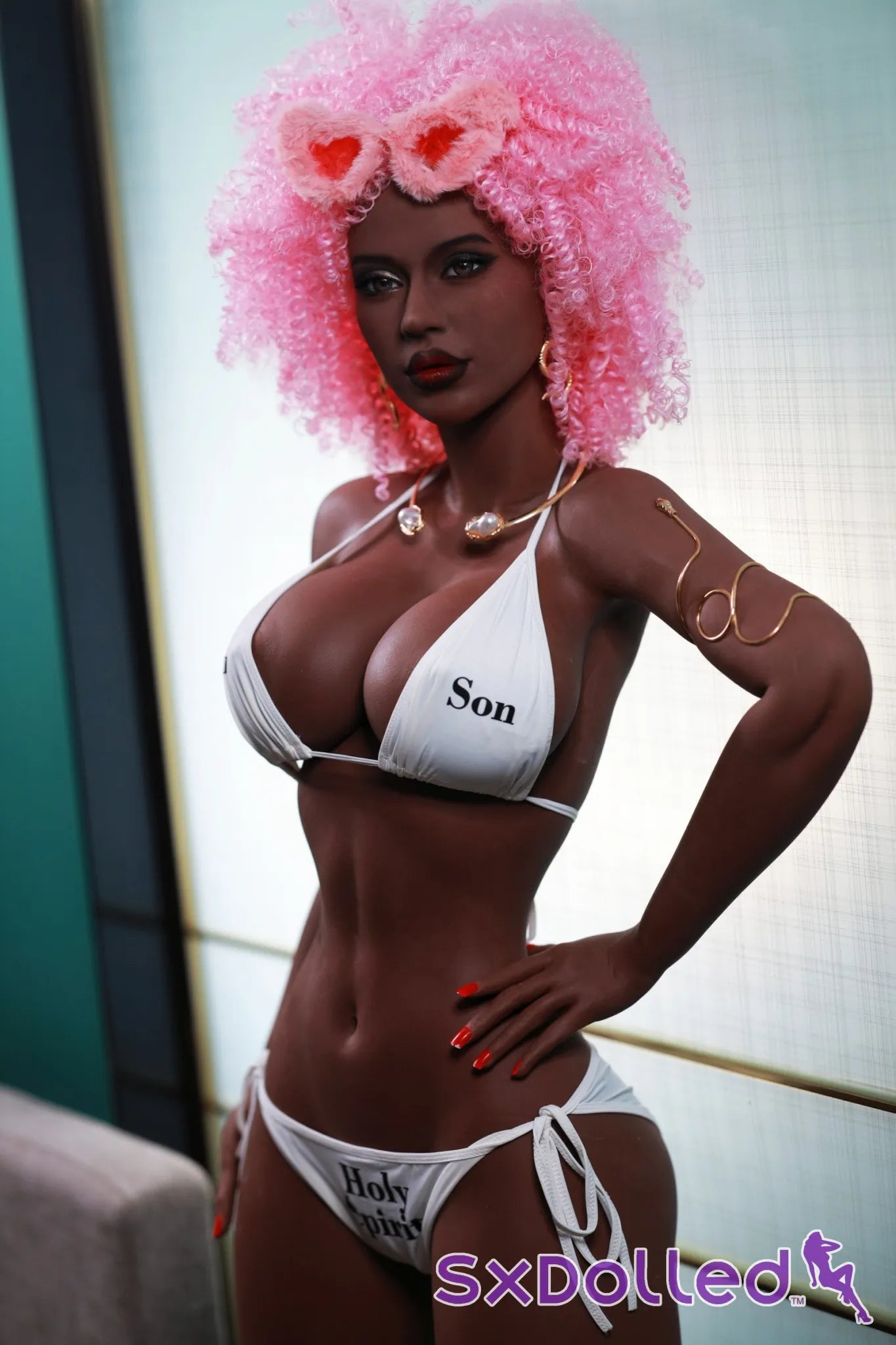 Zelitha (H-Cup) (162cm) | Slim Pink Afro Ebony Sex Doll | Fire Doll H-Cup / 162cm / Pink Sex Doll