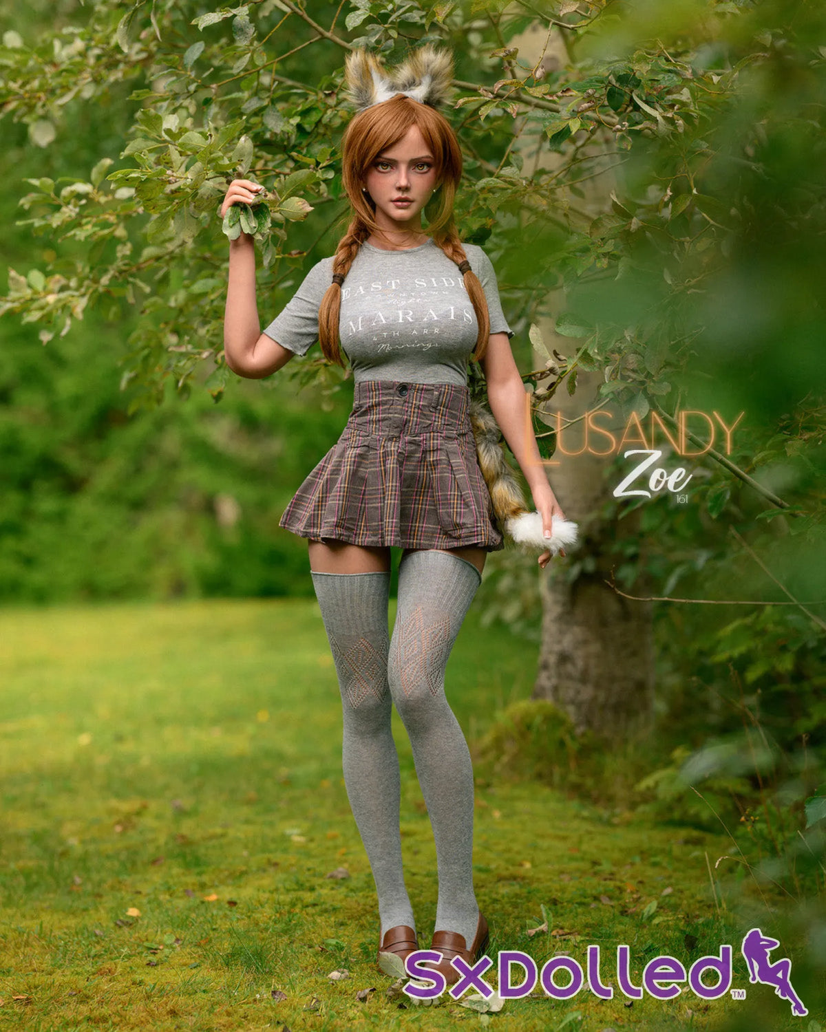 Zoe B (D-Cup) (161cm) | Curvy Outdoor Girl Sex Doll | Lusandy - D-Cup / 161cm / Brunette - Sex Doll