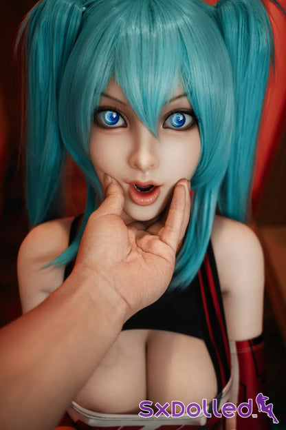 Zorienne (F-Cup) (158cm) | Blue Hair Pear Sex Doll | Orangein Doll F-Cup / 158cm / Blue Sex Doll